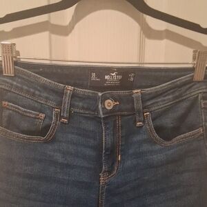 Hollister Women's High Rise Dark Blue Jeans